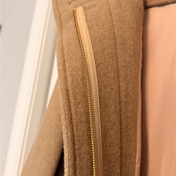 Jcrew Factory Women’s Camel Wool-Blend Stand-Collar Coat - Picture 6 of 7